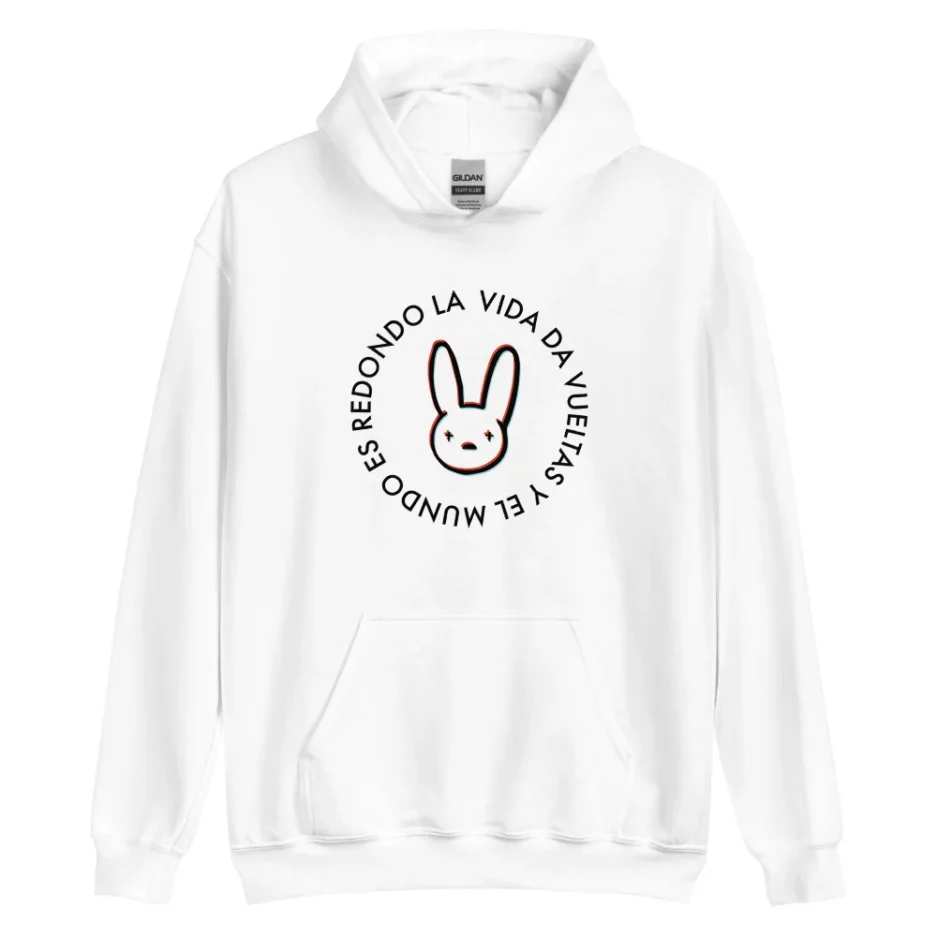 Es Redondo La Vida Da Bad Bunny Pullover Hoodie